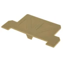 Weidmüller AP KDKS Series End Cover for Use with DIN Rail Terminal Blocks 9503330000