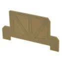 Weidmüller AP KDKS Series End Cover for Use with DIN Rail Terminal Blocks 9503330000