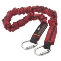 Protecta Fall Arrest Shock Absorbing Lanyard 2 m Single Leg Polyester Twisted Lock Carabiner AE5220SBB/SE
