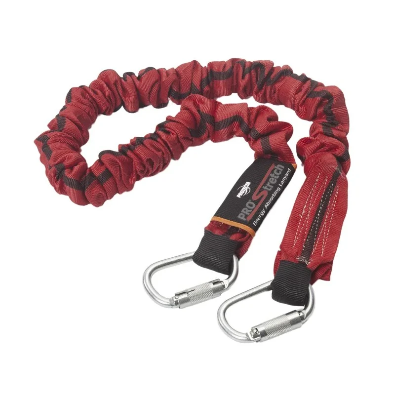 Protecta Fall Arrest Shock Absorbing Lanyard 2 m Single Leg Polyester Twisted Lock Carabiner AE5220SBB/SE