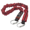 Protecta Fall Arrest Shock Absorbing Lanyard 2 m Single Leg Polyester Twisted Lock Carabiner AE5220SBB/SE