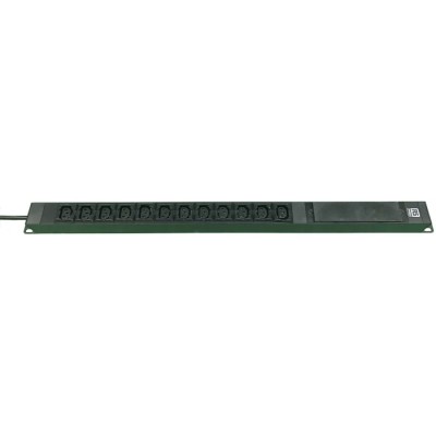 RS PRO Power Distribution Unit 3 m Cable Length 12 Socket IEC C13 Power Strip 13A 250V ac 161-7284