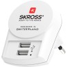 SKROSS 2 Output USB Type A AC-DC Converter Power Supply Adapter Type C 12W 5V DC Output 2.4A SKR-0083