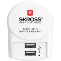 SKROSS 2 Output USB Type A AC-DC Converter Power Supply Adapter Type C 12W 5V DC Output 2.4A SKR-0083