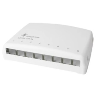 Telegartner AMJ-S Series 8 Port RJ45 Mini Patch Panel UTP White RJ45