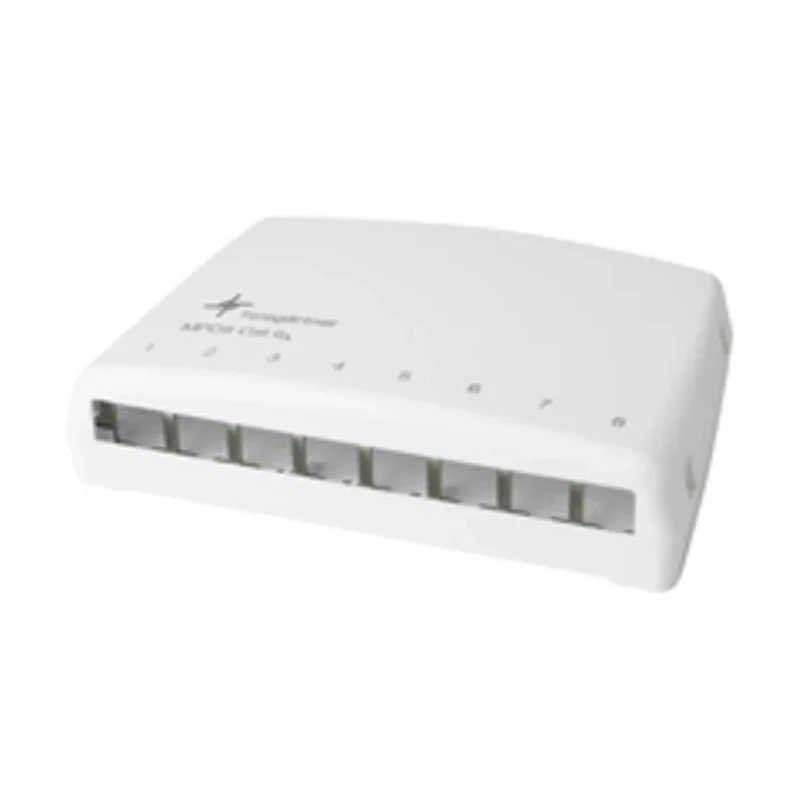 Telegartner AMJ-S Series 8 Port RJ45 Mini Patch Panel UTP White RJ45