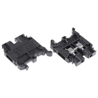 Entrelec SNA Series DIN Rail Terminal Block Black, 4mm² Cable CSA, 1-Level, Screw Termination, 1000V AC, 32A 1SNA105031R1400