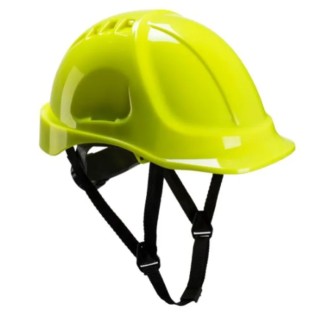 Portwest Yellow Safety Helmet Chin Strap Included Ventilated Adjustable ABS Material EN 397 161-8137