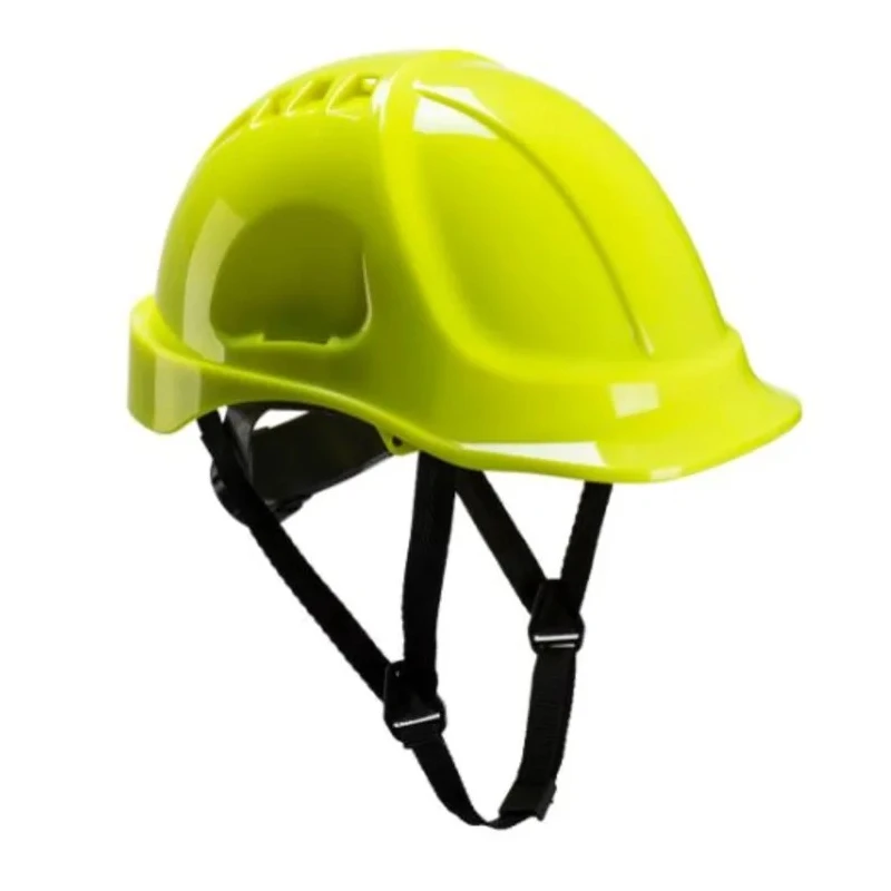 Portwest Yellow Safety Helmet Chin Strap Included Ventilated Adjustable ABS Material EN 397 161-8137