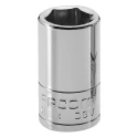 Facom 1/4 in Drive 5 mm Standard Square Socket, Chrome Vanadium Steel, 4.8mm Overall Length R.5