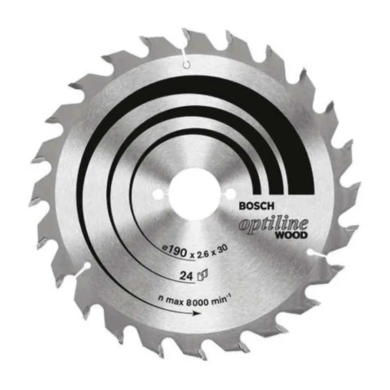 Bosch Circular Saw Blade Fine Cut 160 mm Diameter, 36 Teeth, 1.6 mm Plate Thickness, 2.6 mm Kerf Thickness 2608640597