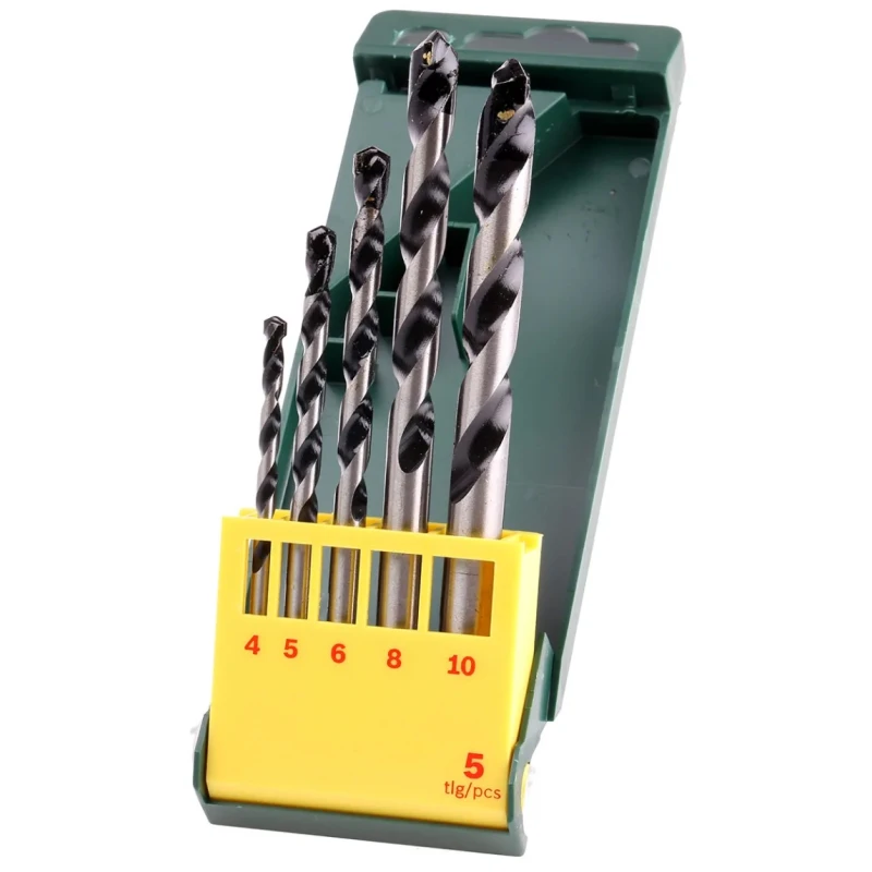 Bosch 5-Piece Tungsten Carbide Tipped Twist Drill Bit Set for Masonry, 4 mm to 10 mm 2607019444