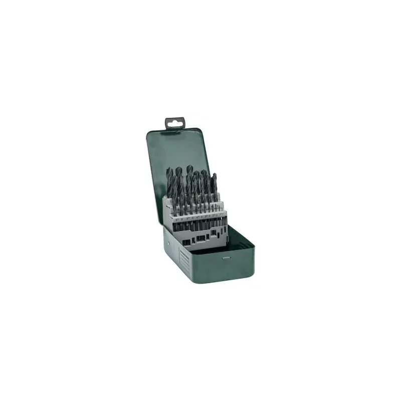 Bosch 25-Piece High Speed Steel Twist Drill Bit Set for Metal, 1 mm to 13 mm Size Range 2607019446
