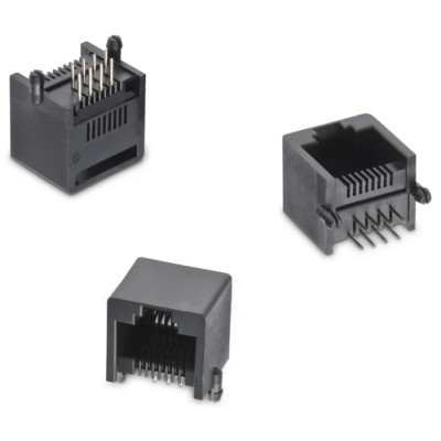 Wurth Elektronik WR-MJ Series RJ45 Connector Female PCB Cat3 Unshielded Horizontal 1 Port 8 Way RJ45