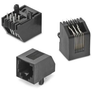 Wurth Elektronik WR-MJ Series RJ45 Connector Female PCB Unshielded Horizontal 1 Port 6 Way RJ45