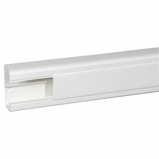 Legrand White Cable Trunking DLP Series 50mm Width x 105mm Depth x 2m Length Polyvinyl Chloride Adhesive Fastening W50mm 