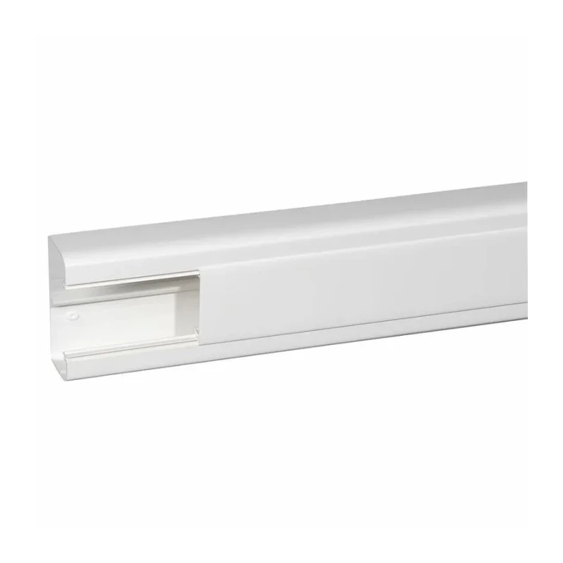 Legrand White Cable Trunking DLP Series 50mm Width x 105mm Depth x 2m Length Polyvinyl Chloride Adhesive Fastening W50mm 