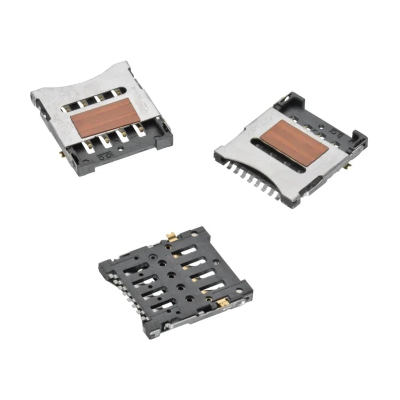 Wurth Elektronik Micro SIM Card Connector Hinge Type 8 Way Hinged Micro SIM Memory Card Connector, Solder 693022010811