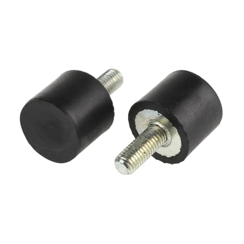 RS PRO Cylindrical M8 Anti-Vibration Mount Male Buffer Foot Natural Rubber 36.8kg Compression 60 Shore A 25mm OD 162-3213