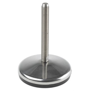 RS PRO M16 120 mm Diameter Stainless Steel Adjustable Foot 3000 kg Static Load Capacity 10 ° Tilt Angle 162-3263