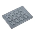 Storm IP67 12 Key Aluminium Keypad, 4x3 Layout, 20000 Operations Mechanical Life, Aluminium Housing and Actuator IP67 IP67