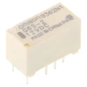 Omron Signal Relay PCB Mount 12V DC Coil, 2A Switching Current, DPDT, Model G6S-2 DC12