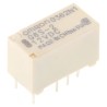 Omron Signal Relay PCB Mount 12V DC Coil, 2A Switching Current, DPDT, Model G6S-2 DC12