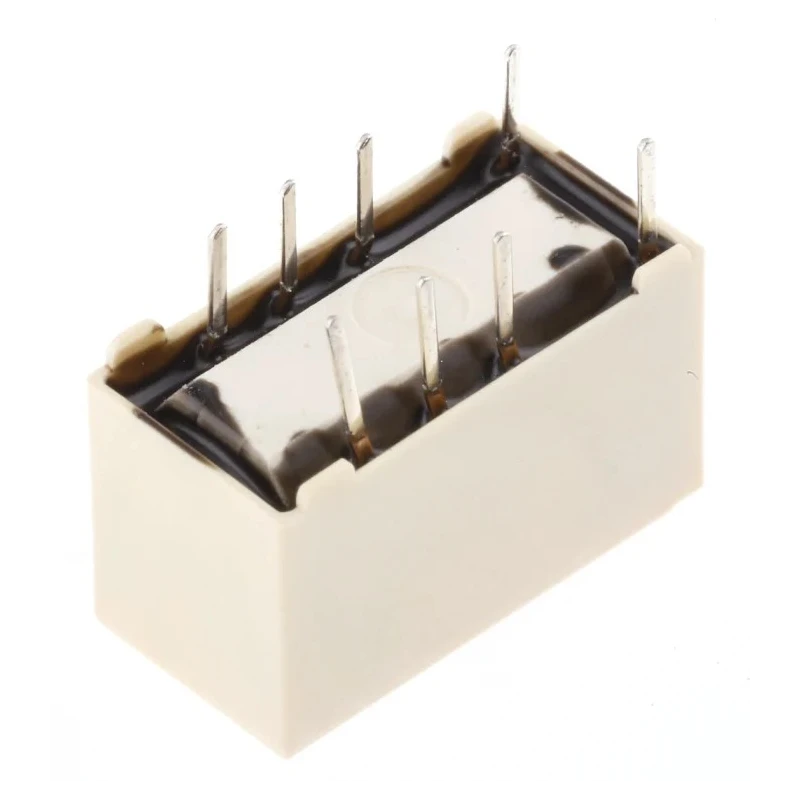 Omron Signal Relay PCB Mount 12V DC Coil, 2A Switching Current, DPDT, Model G6S-2 DC12