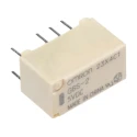 Omron Signal Relay, PCB Mount, 5V DC Coil, 2A Switching Current, DPDT Contact Configuration G6S-2 DC5