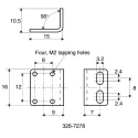Omron E3T Series Mounting Bracket 2.4 mm Diameter, 16 mm Height, IEC60529 IP67, CE Conformance E39-L119