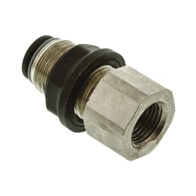 Legris Pneumatic Fitting Brass Nickel Finish Female Threaded-to-Tube Push-In 6 mm Connection LF3000 Series LF3000
