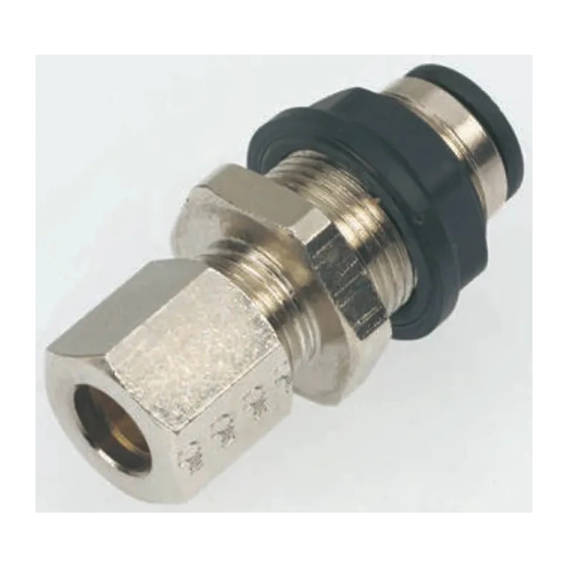Legris Pneumatic Fitting LF3000 Series Male/Female Push-in Connection 4 mm, Technical Polymer, Nickel Finish LF3000