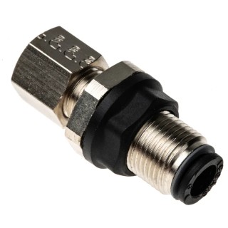 Legris Pneumatic Bulkhead Adaptor Technical Polymer Push-in 6 mm Connection LF3000 