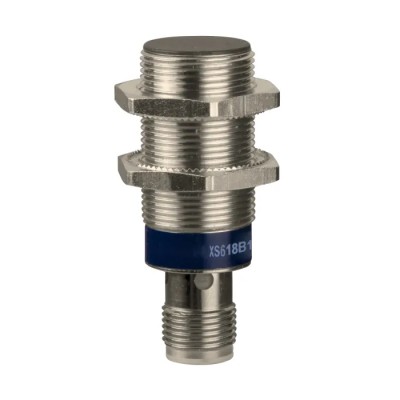Telemecanique Sensors Threaded Barrel Inductive Proximity Sensor M18 NPN 48V DC 8 mm Detection Range XS618B1NAM12