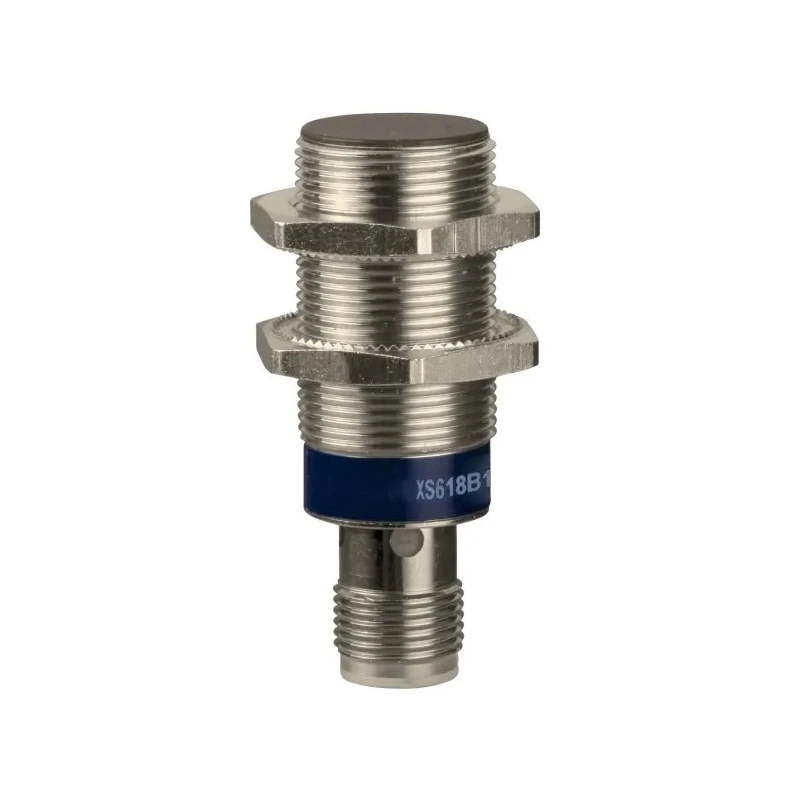 Telemecanique Sensors Threaded Barrel Inductive Proximity Sensor M18 NPN 48V DC 8 mm Detection Range XS618B1NAM12