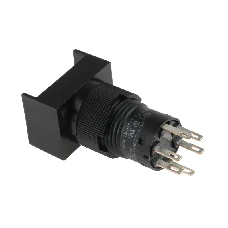 Omron A3C Series Illuminated Momentary Push Button Switch, Panel Mount, 18 mm Cutout, SPST, Rectangular Actuator A3CJ-7011