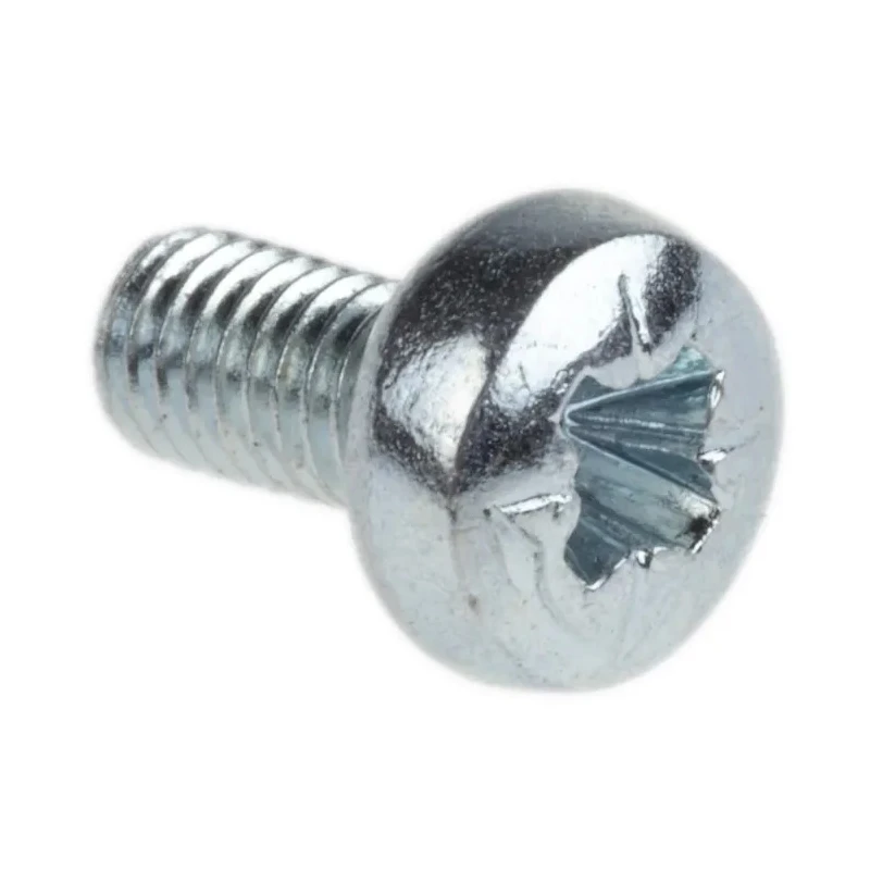 RS PRO Steel Pozidriv Pan Head Machine Screw M3 Thread 6 mm Length Passivated Zinc Plated 198-295