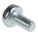 RS PRO Steel Pozidriv Pan Head Machine Screw M3 Thread 6 mm Length Passivated Zinc Plated 198-295