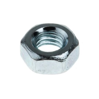 RS PRO Zinc Plated Steel Hex Nut M4 DIN 934 198-302