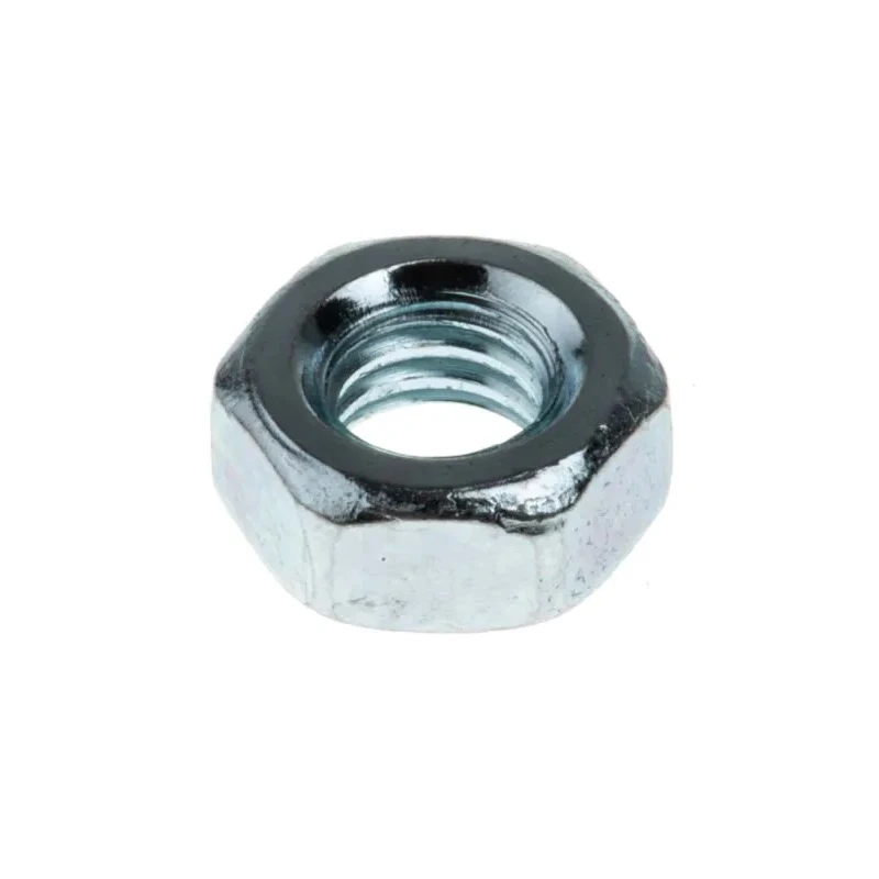 RS PRO Zinc Plated Steel Hex Nut M4 DIN 934 198-302