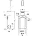 Telemecanique Sensors XCSTA Safety Interlock Switch Keyed, Fibreglass Reinforced Nylon, 250V DC, 240V AC, IP67 XCSTA891