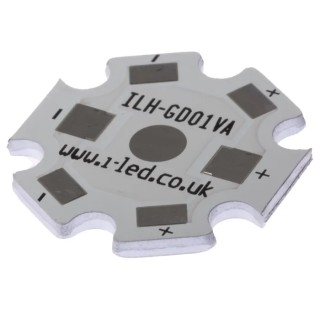 Intelligent LED Solutions ILH Series Self-Adhesive Thermal Gap Pad 1.6 mm Thick 20 mm x 20 mm Metal ILH-GD01-PCB VER A