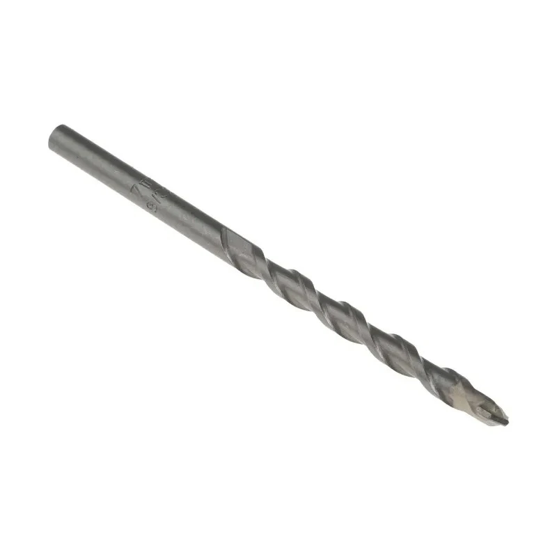 Tivoly Industrial Quality Tungsten Carbide Masonry Drill Bit 7mm, 4 Flutes, Bright Finish, Model 10900220700