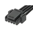 Molex 6 Way Female Micro-Lock Plus to 4 Way Female Micro-Lock Plus Wire to Board Cable 150 mm 45111-0402