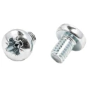 RS PRO Pozidriv Pan Steel Machine Screw 6 mm M4 198-324