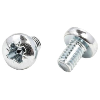 RS PRO Pozidriv Pan Steel Machine Screw 6 mm M4 198-324