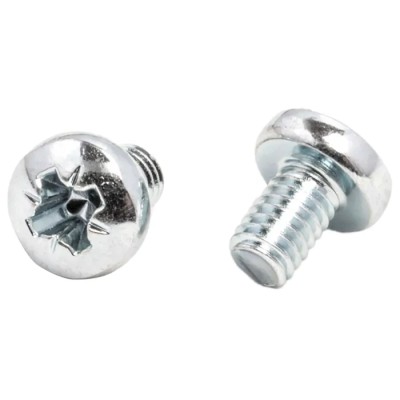RS PRO Pozidriv Pan Steel Machine Screw 6 mm M4 198-324