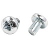 RS PRO Pozidriv Pan Steel Machine Screw 6 mm M4 198-324