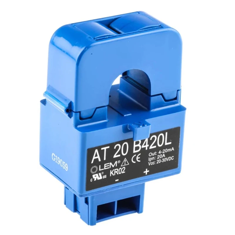 LEM AT-B420L Series Current Transformer 20 A 20V dc 30 V dc 16mm Bore AT 20 B420L