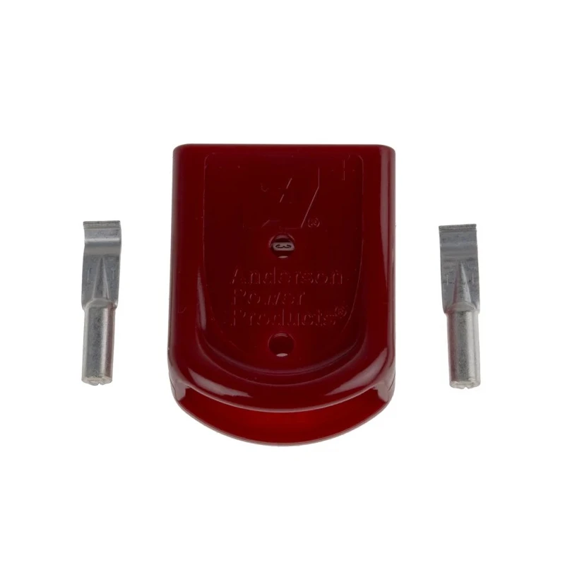 Anderson Power Products Powerpole 15-45 Series 2 Way Male Battery Connector Straight Cable 600V 52A SBSMINIRED-15